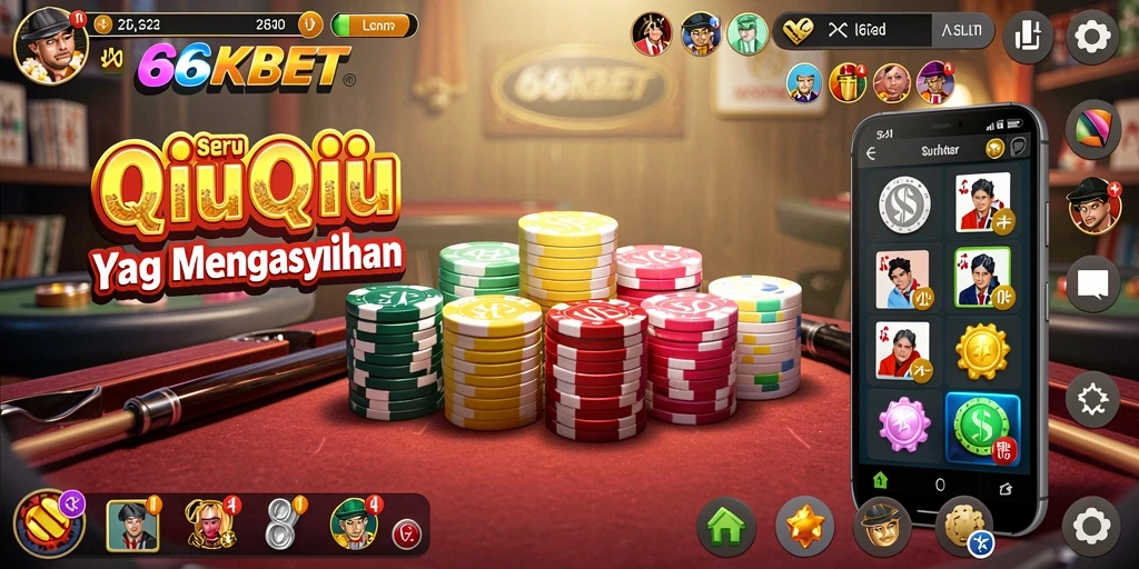 Tangkapan layar menampilkan gameplay QiuQiu yang mendebarkan.