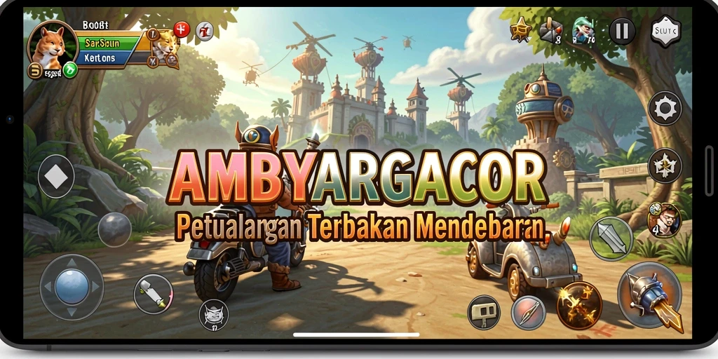 Screenshot gameplay AMBYARGACOR di dunia Open World yang menakjubkan.