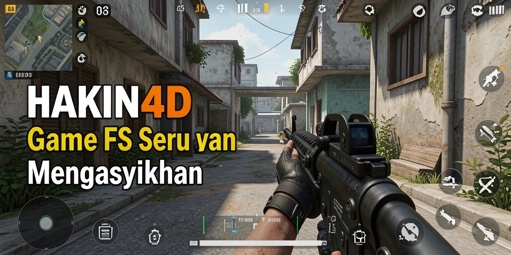 Screenshot HAKIN4D menampilkan aksi menembak yang intens dan grafis yang memukau.