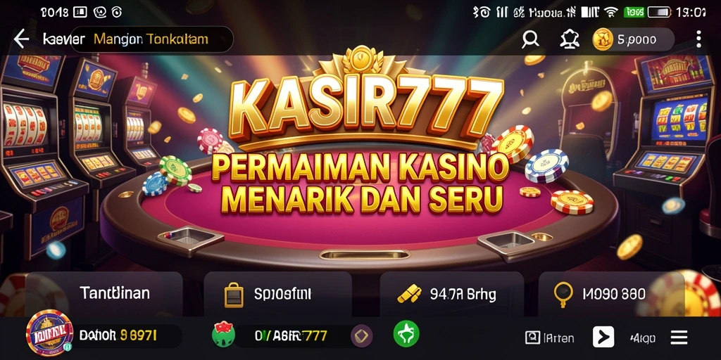 Tampilan permainan kasino KASIR777 yang seru dan menarik.