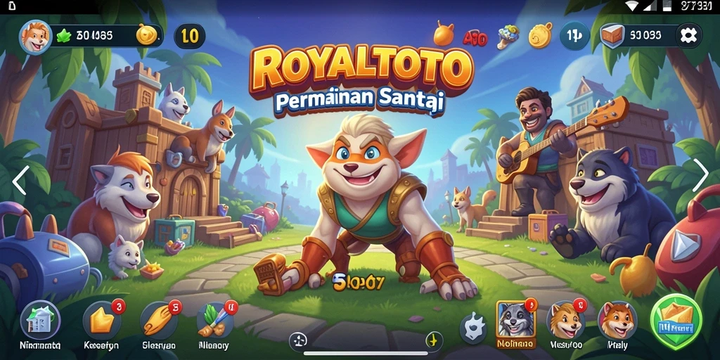 Tangkapan layar gameplay <strong>ROYALTOTO</strong> yang penuh warna dan menyenangkan.