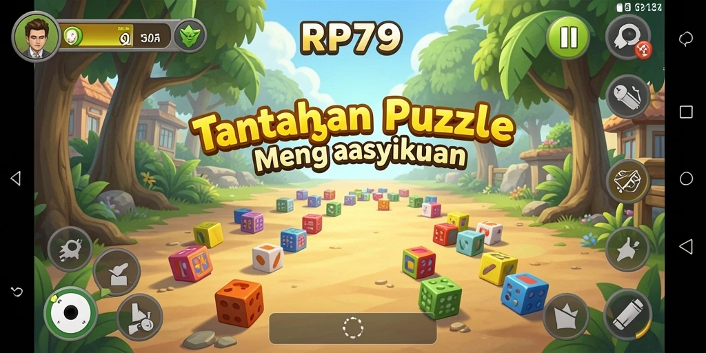 Screenshot gameplay RP79 menampilkan tantangan puzzle yang menarik.