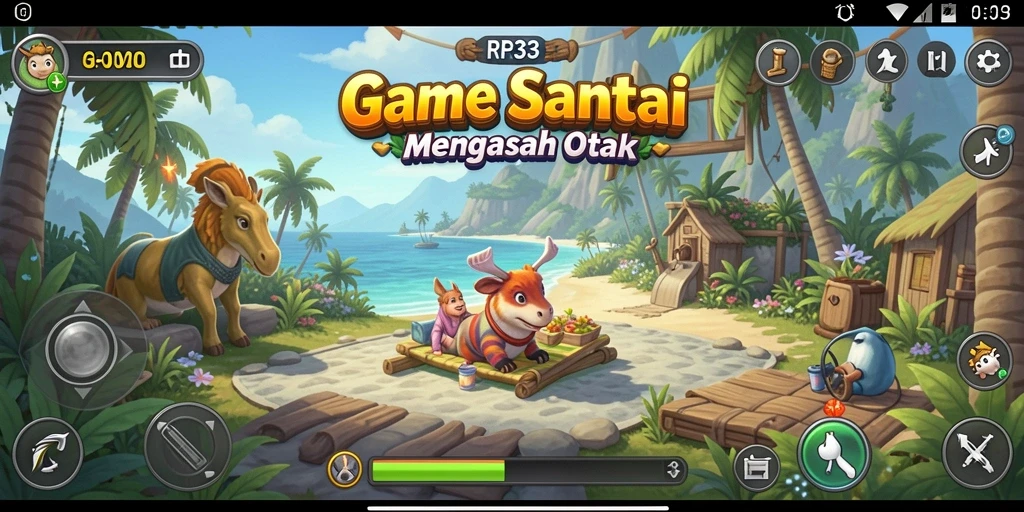 Screenshot gameplay RR33 menunjukkan aksi seru dan grafis menarik.