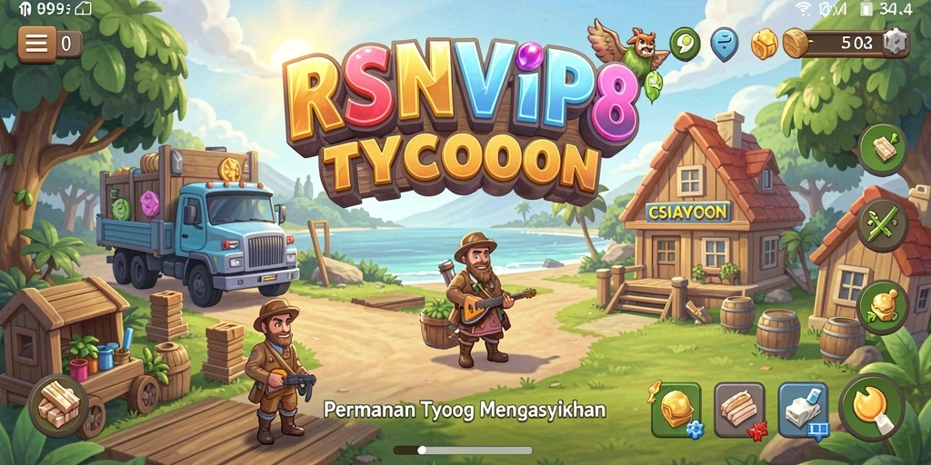 Gameplay seru RSNVIP8 dengan elemen Tycoon yang mendalam.