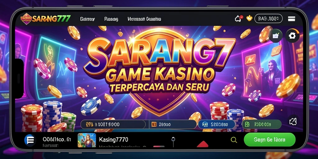 Tampilan menarik dari gameplay Kasino SARANG777 yang mengasyikkan.