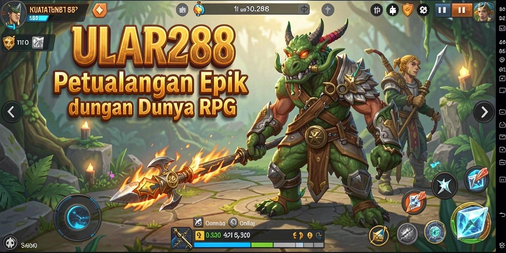 Screenshot gameplay ULAR288 menampilkan aksi RPG yang menegangkan.